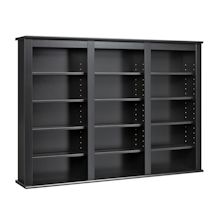 Alternate Image 1 for Triple Wall Mounted Storage - Black