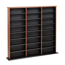Alternate Image 1 for Triple Width Wall Storage - Cherry and Black