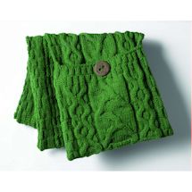 Green Galway Bay Irish Wool Pocket Scarf