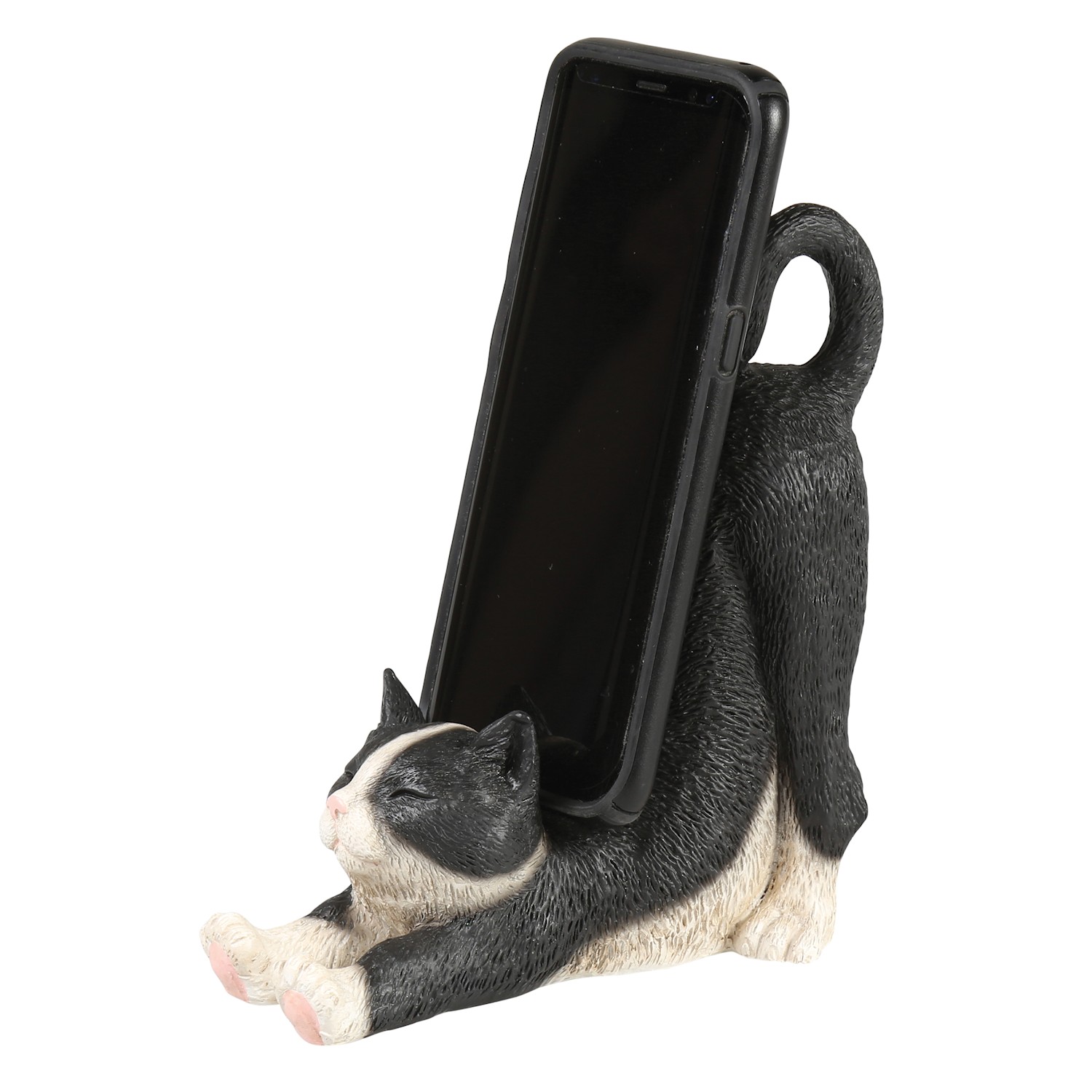 B121 Kitan Club Smart Phone Holder Stand Fur ball Cat Neko White&Cry New Fast 