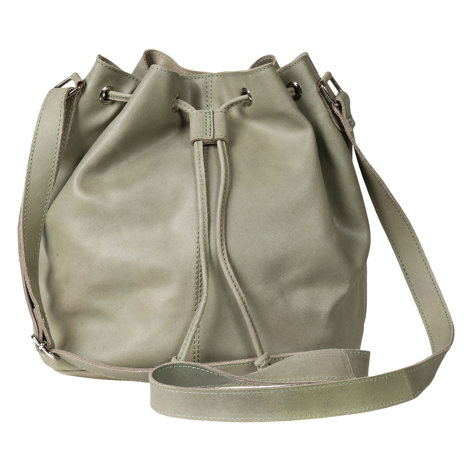 Leather Bucket Bag for Women / Bucket Bag / Soft Leather Bag/ 